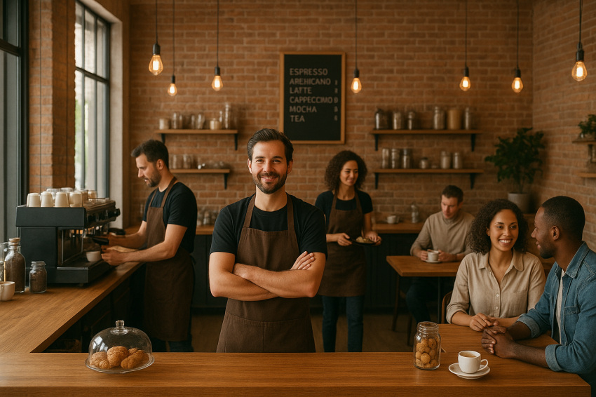 استخدام نیرو در کافه