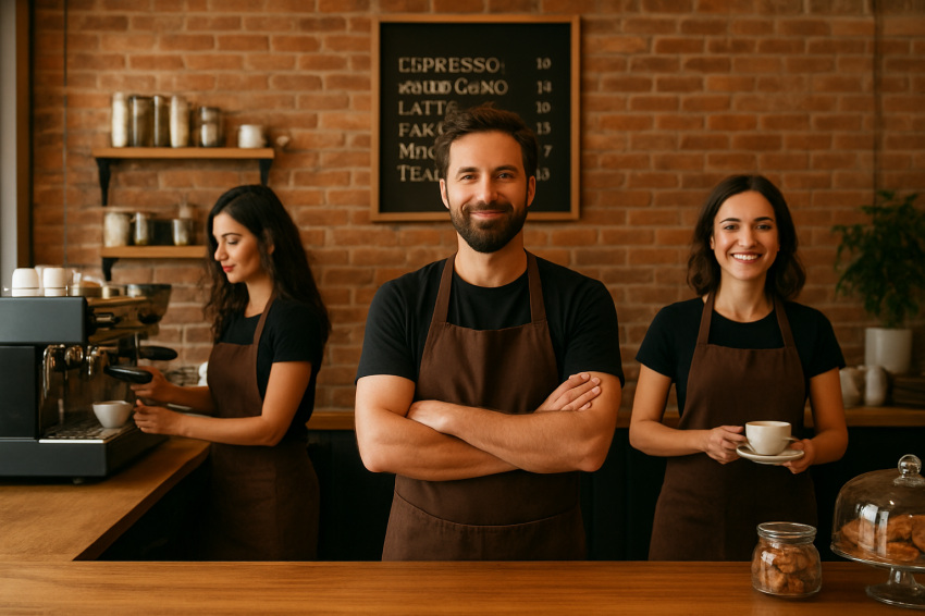 استخدام نیرو در کافه