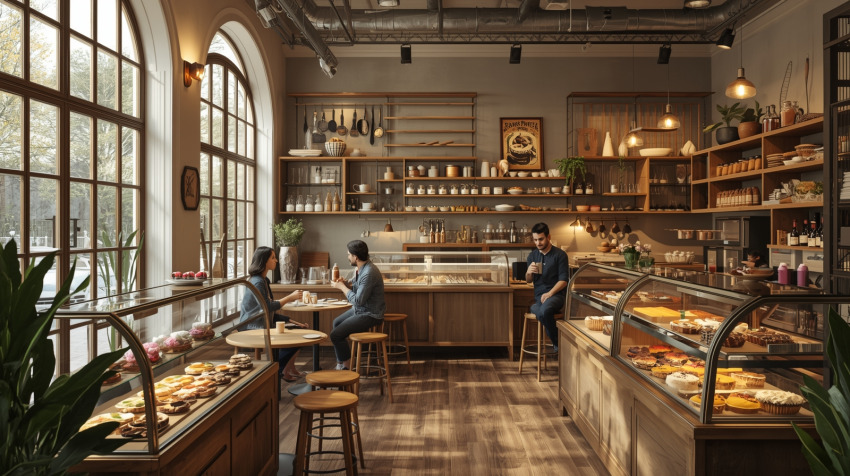 راه اندازی کافه بیکری