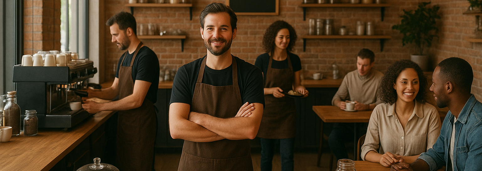 استخدام نیرو در کافه