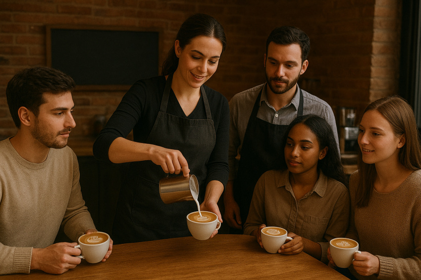 آموزش لاته آرت در آروما آکادمی