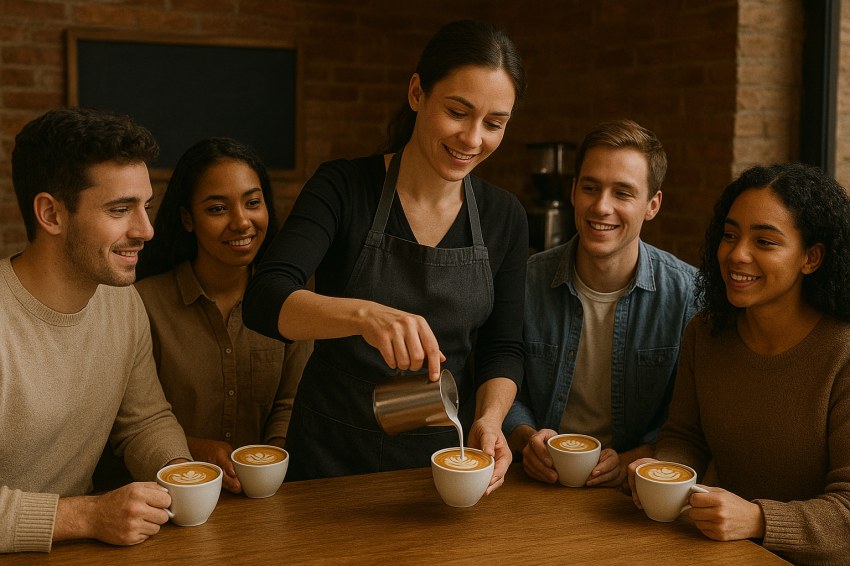 اهمیت لاته آرت در کافیشاپ - آموزش لاته آرت