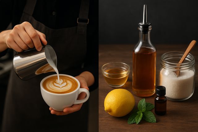 آموزش گارنیش در نوشیدنیهای گرم