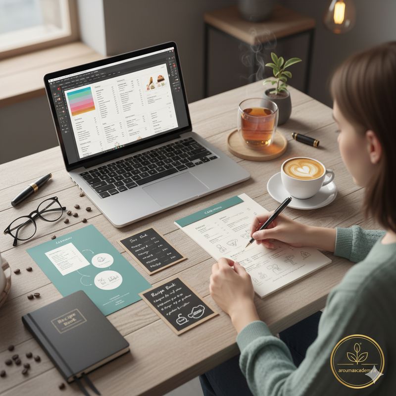 نقش آروما آکادمی در طراحی منو و دفترچه رسپی کافه شما