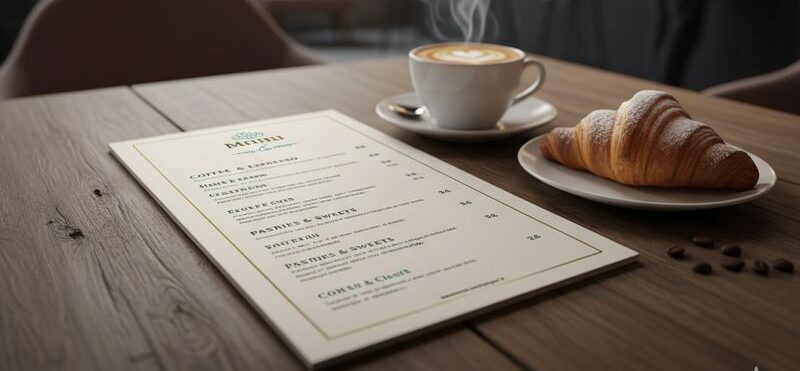 طراحی منو و دفترچه رسپی