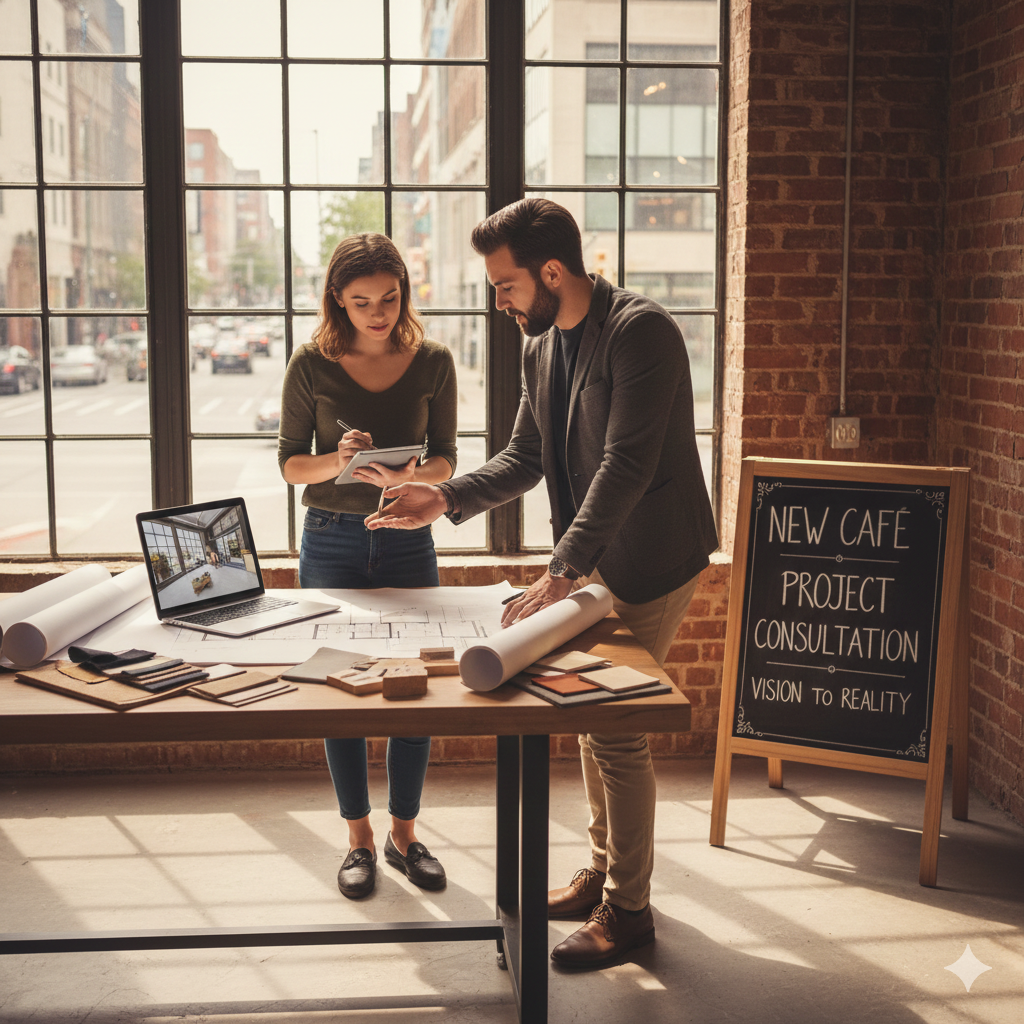 مشاور و طراح کافه