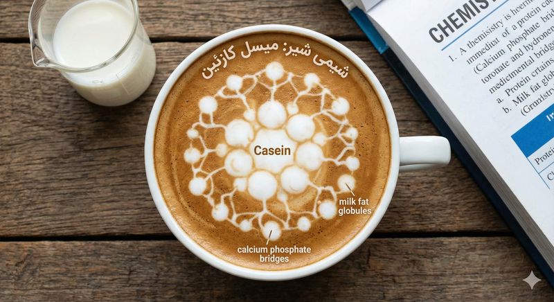 داستان شیمی شیر در لاته آرت