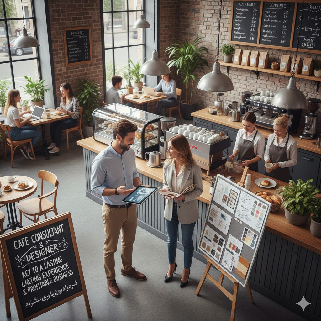 مشاور و طراح کافه