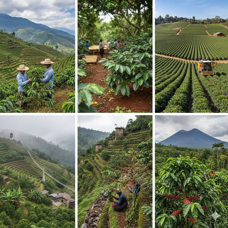 قهوه عربیکا در کدام کشورها کشت می‌شود