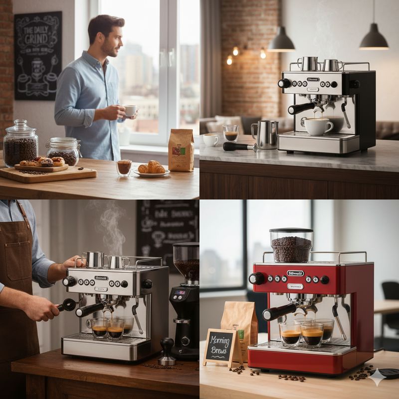 اسپرسو ماشین های نیمه صنعتی