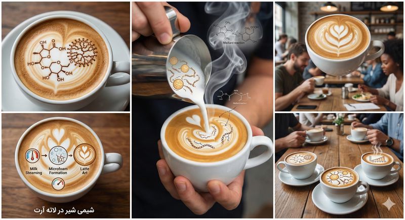 داستان شیمی شیر در لاته آرت