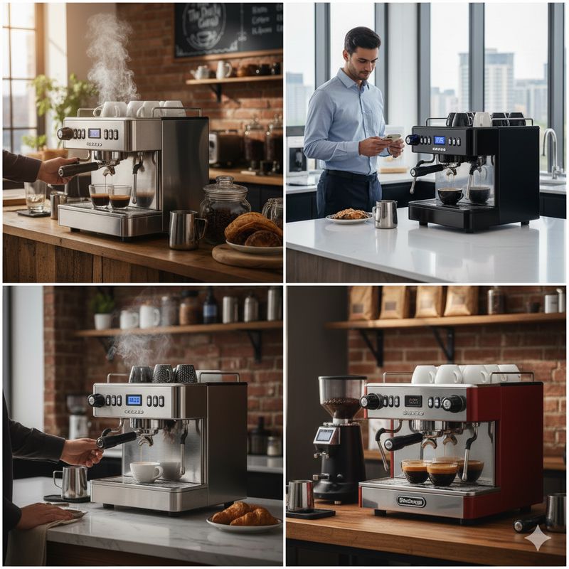 اسپرسو ماشین های نیمه صنعتی