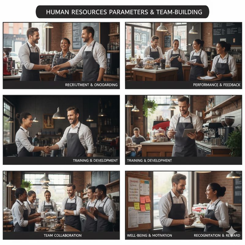 پارامترهای مدیریت کافه